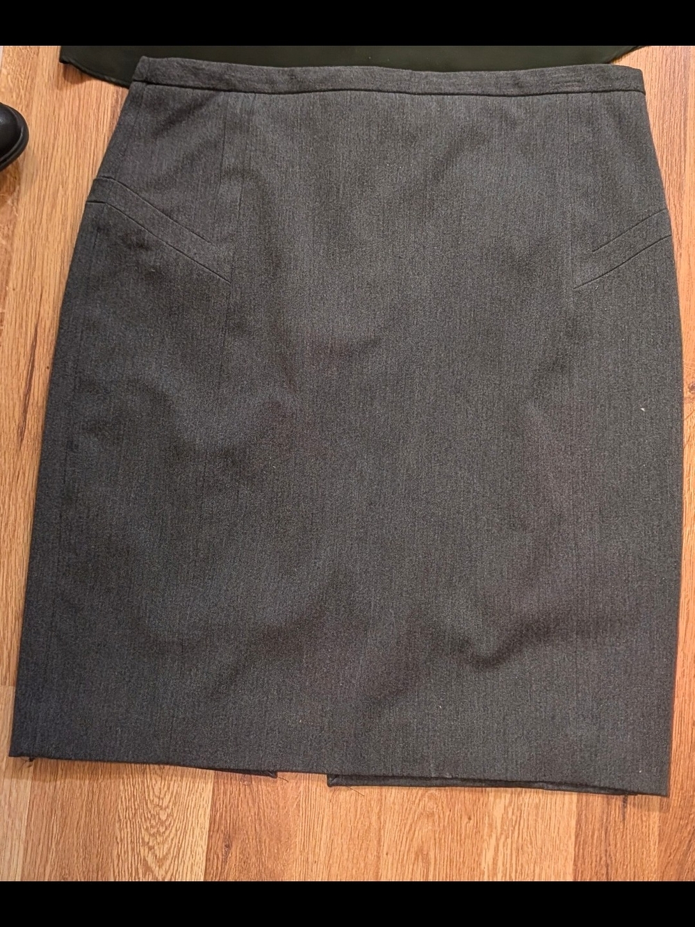 Express Charcoal Gray Pencil Skirt